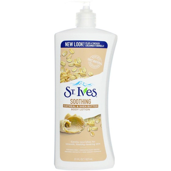 St Ives Body Lotion 21 Ounce Naturally Soothing (621ml) (6 Pack)