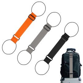 LIANCHEN 3 Pieces Adjustable Luggage Straps for Suitcases, Elastic Adjustable Suitcase Belt, Bag, Bungees with Buckles, Luggage Straps, Bag Tensioners for Suitcases to Connect Your Luggage