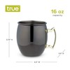 True 7385 Moscú Mule taza con mango dorado, 2 unidades,