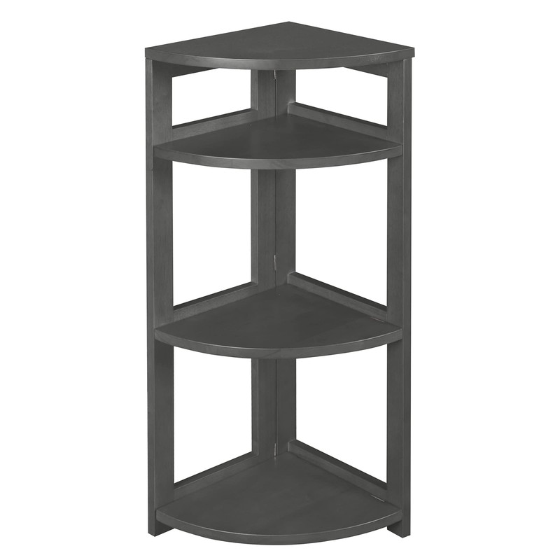 Regency Flip Flop Corner Folding Bookcase, 34, Grey