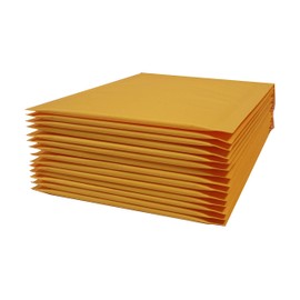 Yens 500 pcs 4x8#000 Economic Grade Kraft Bubble Padded Envelopes Mailers 500KF#000