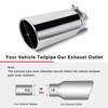 MuRealy 3 Inch Exhaust Tip, 3" Inlet 4" Outlet 12"