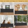 Reinforced 120 Inch Retractable Baby Gates Extra Wide Baby Gate
