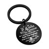 FEELMEM Adventurist Gifts Be Brave Seek Adventure Keychain Traveling Keyring