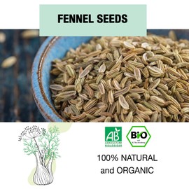 ORIGEENS ORGANIC FENNEL TEA 200g | Herbal tea with fennel seeds as a breastfeeding tea, lactation tea and digestive tea | Loose Organic Fennel seeds for herbal teas