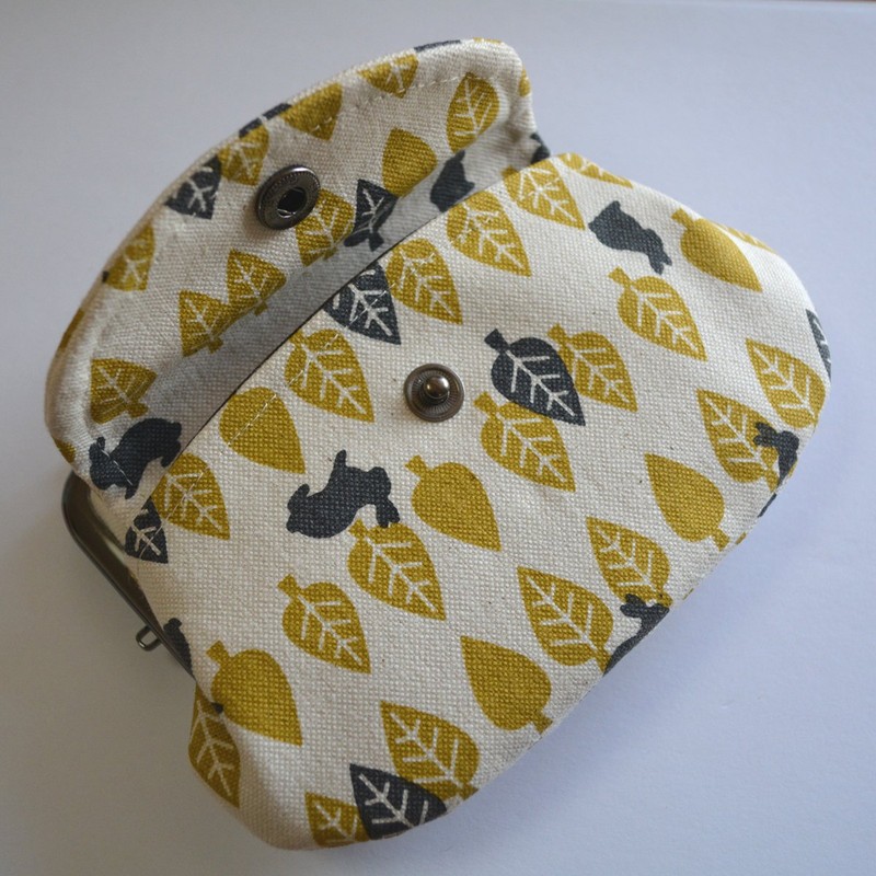 Kyoyu Coin Purse, Tekuteko Canvas, Parent and Child Coin Purse
