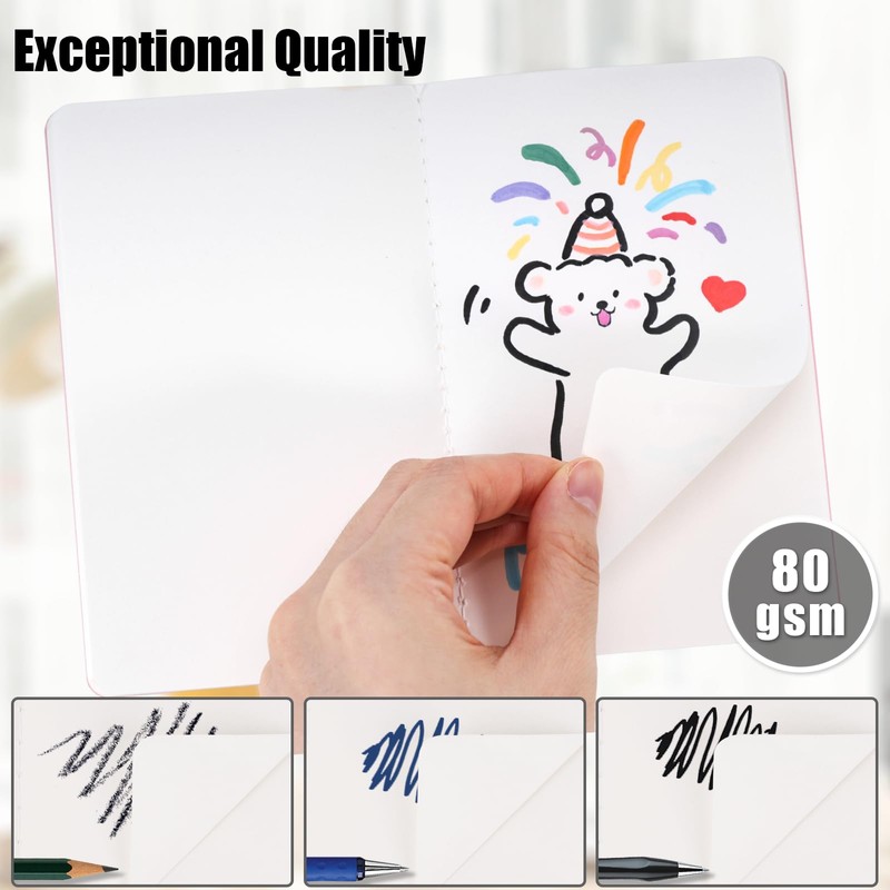 Koogel 32 Pads Mini Notebooks Unlined, Pocket Notebooks Blank Small