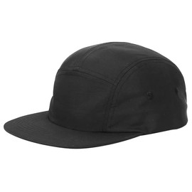 COOLSOME 5 Panels Hat Basic Daily Wear Breathable Quick Dry Cap (Black/M Size)