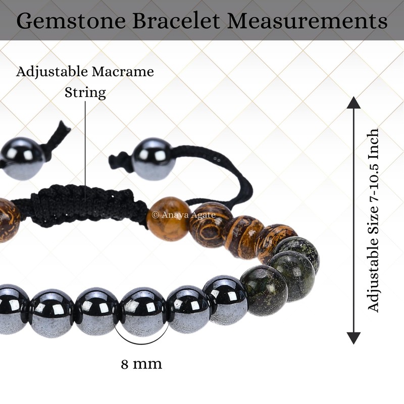 Healing Bracelets Set for Friendship - Moss Agate Mariam Jasper