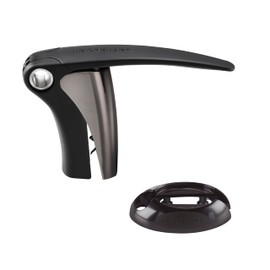 Le Creuset Compact Wine Opener, Black Nickel, with Foilcutter