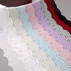 ZNZAKKA Eyelet Lace Trim Black Embroidered Cotton Lace Trim for