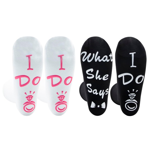 ALLY-MAGIC Wedding Gifts, Groom and Bride Engaged Crew Novelty Couple