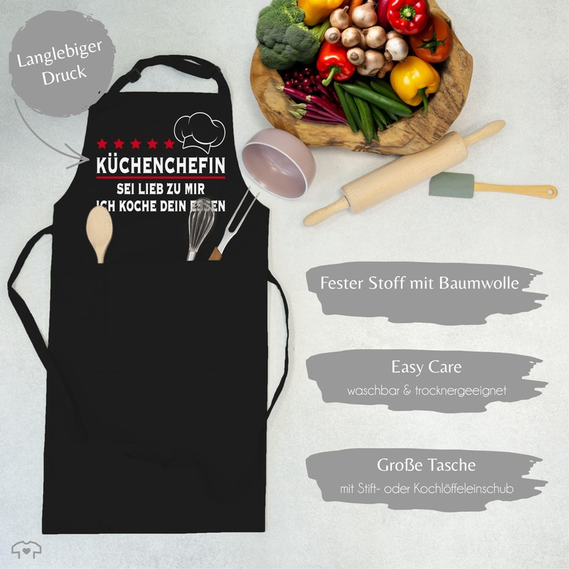 Shirtracer - Apron - Cooking Apron Ladies 1 - Küchenchefin