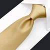 S&W SHLAX&WING Ties for Men Solid Yellow Formal Tie and