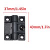 Torque Hinge 4PCS Black Adjustable Door Hinge Nylon Plastic Butt