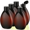 Wowang Plastic Squeeze Bottles with Flip Cap 6.9oz 5 Pack