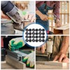 WeddHuis Pack of 50 Hex Nuts Self-Locking Nuts Stop Nut