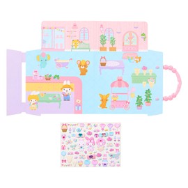 Sanrio 155209 My Melody Play Sticker Set, Card: Paper (PP), Sticker: PVC, Toy, Children, For Ages 3 and Up
