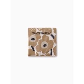 Marimekko Unikko (Unikko) Lunch Napkin, 13.0 x 13.0 inches (33 x 33 cm), Women's 52_1_5273552665 F Off White x Beige