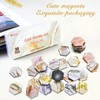 MORCART 30PCS Hexagon Magnets Fridge, Cute Magnets for Locker, Refrigerator,