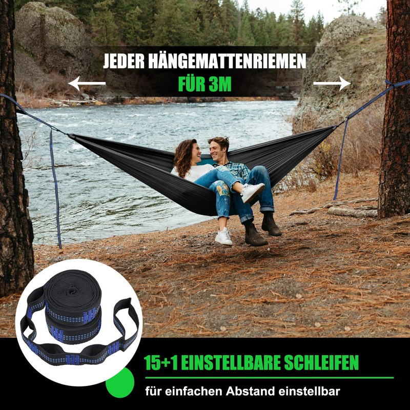 Hammock Straps - Camping Hammock Tree Straps Set, 20 Feet