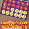 144 Red Clown Nose - 30mm - Glossy Reward Stickers