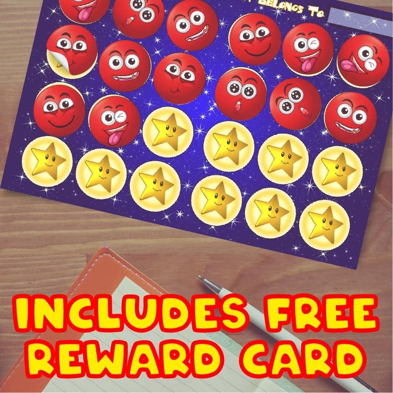 144 Red Clown Nose - 30mm - Glossy Reward Stickers
