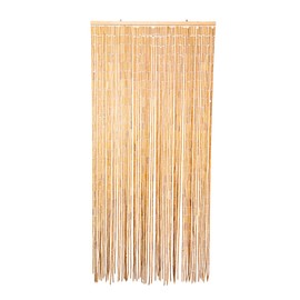 TACHILC Boho Wood Beaded Curtain for Doorways – Natural Beaded Door Hanging, Decorative Boho Doorway Curtain, Door Beads for Home Entryways, Closets -35.5'' x 78''