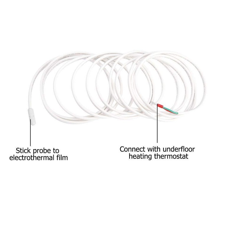 KSTE RTD Probe 3 Metre Underfloor Heating Thermostat Accessories, Floor