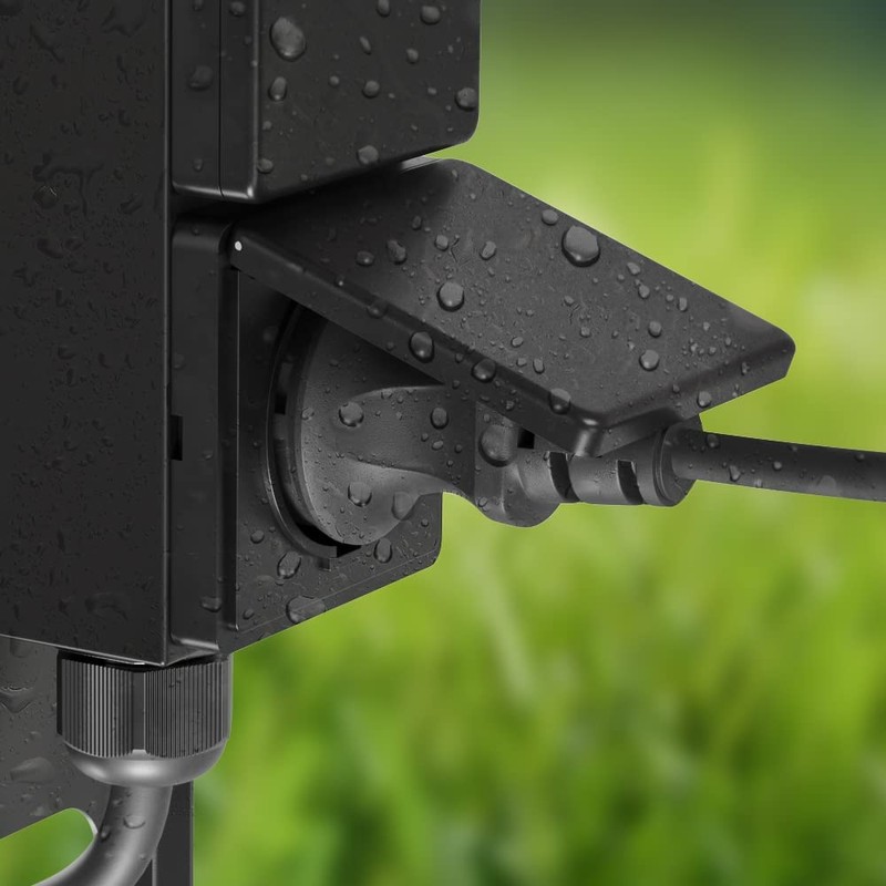 ledscom.de PIWI Garden Socket Column with Ground Spike for Outdoor