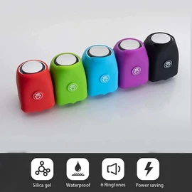 AaiLucky Bocina de bicicleta eléctrica de 120 dB, bocinas de bicicleta fuertes, campanas de ciclismo de seguridad, resistentes al agua, 6 modos de sonido para adultos, niños, bicicletas, bocinas de advertencia, accesorios de ciclismo, color negro