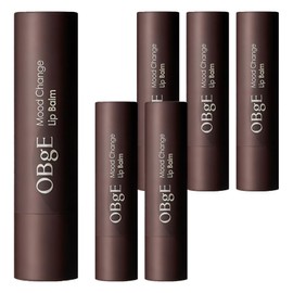 OBge mood change lip balm, natural red (blueberry), 6 pcs / OBge 무드 체인지 립밤, 내추럴 레드(블루베리), 6개