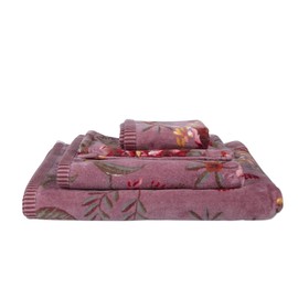 Pip Studio Secret Garden Bath Towel Mauve 70 x 140 cm