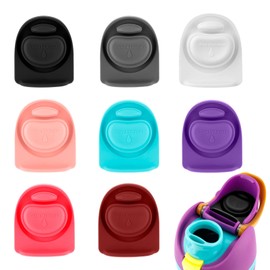 8pcs Silicone Bottle Stopper for Owala FreeSip 24oz 32oz, Water Bottle Plug Mouth Lid Cap Top Seal Replacement Parts Accessories Compatible with Owala 16/19/24/32/40oz (8 Colors)