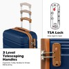 LONG VACATION Luggage Set 20 IN Carry on Suitcase ABS
