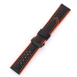Hadley-Roma MS-755 Orange 22mm Men's Genuine Calfskin Leather Watch Band