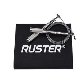 RUSTER SpeedofLight Jump Rope - Adjustable Crosstraining Skipping Rope with Aluminium Handle and 3 m Cable for Intense Training