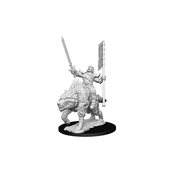 Wizkids/NECA Pathfinder Deep Cuts Unpainted Miniatures: Orc on Dire Wolf