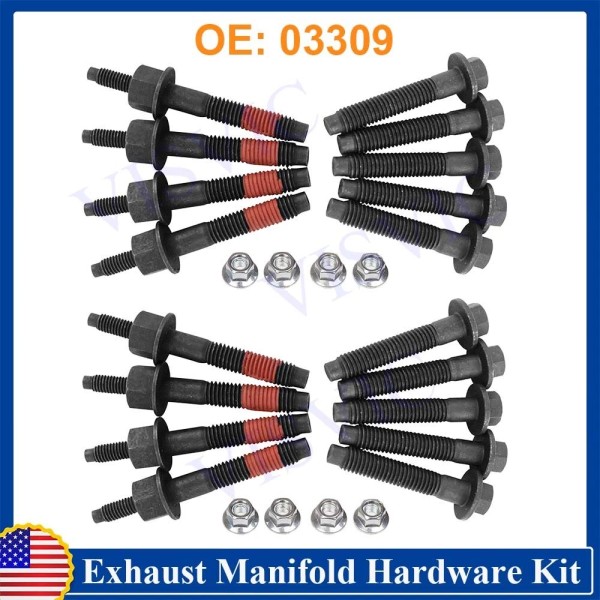 Unbranded Exhaust Manifold Hardware Kit SET 03309 For Dodge Ram