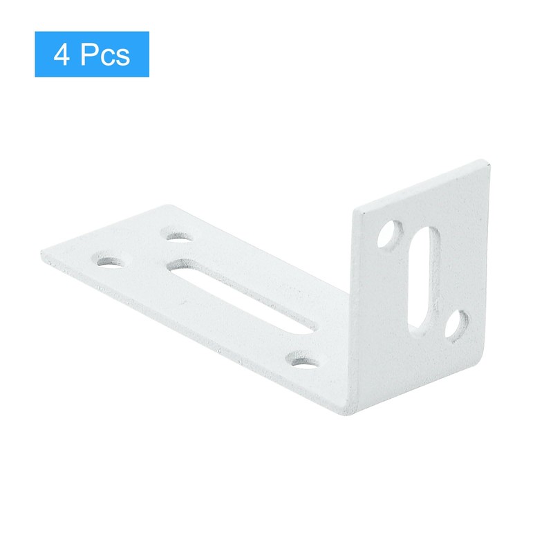 sourcing map Adjustable L Corner Braces, 4Pcs 80 x 40