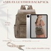 VASCHY Backpack for Women, Chevron Quilted Vegen Leather Flap Backpack