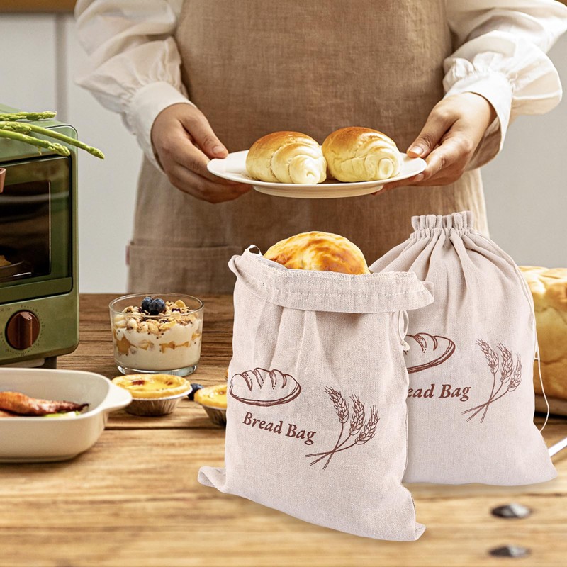 LDXDRU Set of 6 30 x 38 cm Linen Bread