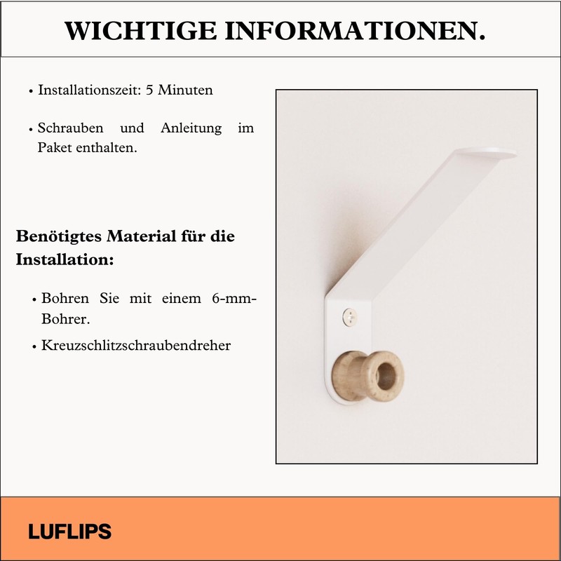 LUFLIPS. Helmet Mount Wall – Elegant Motorcycle Helmet Holder –