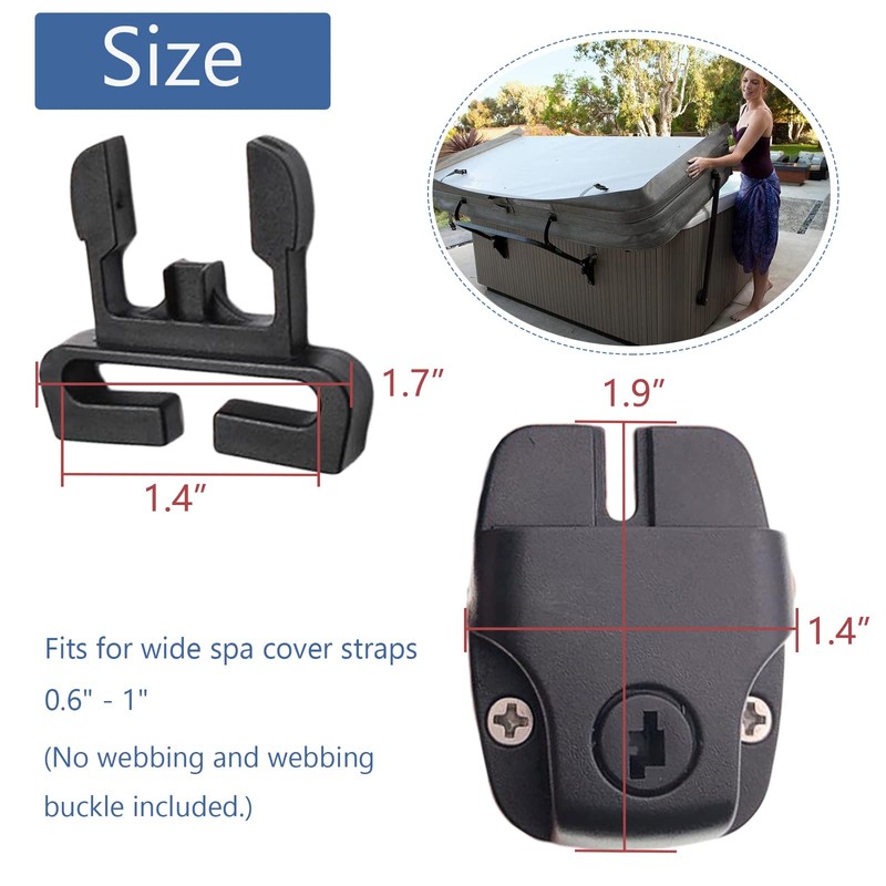 Hot Tub Cover Replacement Clips Latch Repair Lock Kits with