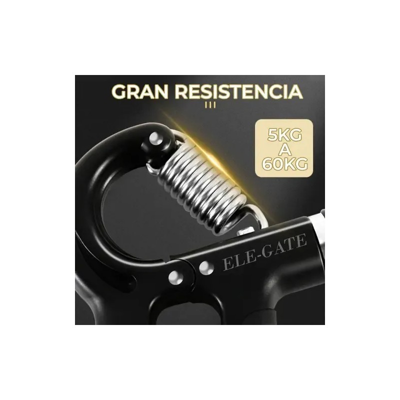 Pinza De Mano Para Ejercicio Muscular Entrenador Fitness Color Negro