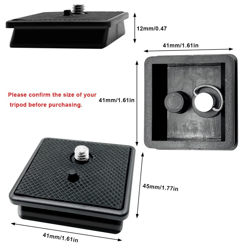 CKANDAY 2 Pieces 41 mm and 43 mm Tripod Quick