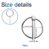 INCREWAY Lynch Pin, 10PCS Durable Metal Trailer Lock Pin Round