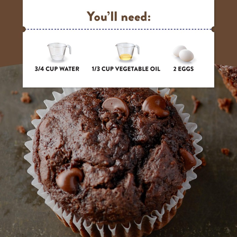 Krusteaz Double Chocolate Muffin Mix, 20-Ounces