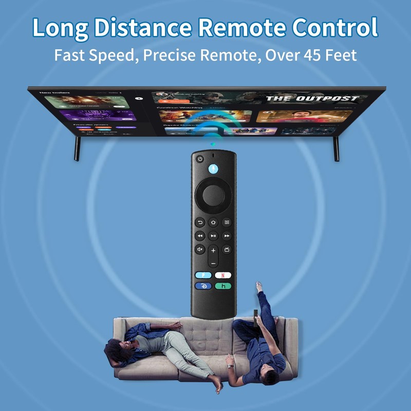 Ersatz-Sprachfernbedienung Kompatibel mit FireStick 3rd Gen L5B83G, Kompatibel mit Smart