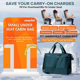 Travel Duffel Bag, Sports Gym Tote Bag for Women, Carry on Luggage Bag for Airplanes, Lightweight Weekender Overnight Shoulder Bag Waterproof Beach Hospital Bag with Shoes Compartment,S3-Peacock Blue